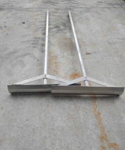 Aluminum cement rake....nice heavy duty lightweight tool