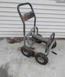 4 wheel hose rewind cart