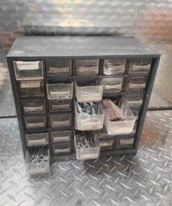 30 drawer parts storage with contents