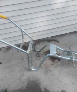 Galvanized double wheelbarrow frame replace that old rotten wooden one