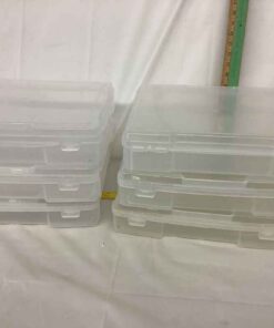 Storage Boxes (6) 14” x 13” x 3”