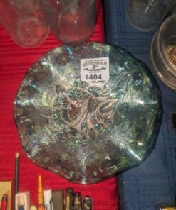 Carnival Glass ruffle edged bowl