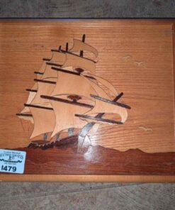 Inlaid Tall ship wall art