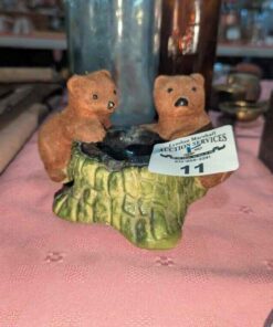 Bear cub vintage ash tray