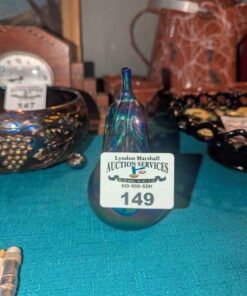 Carnival Glass Pear paperweight