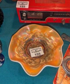 Marigold Carnival Opalescent glass bowl