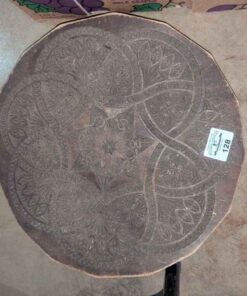 Intricately carved vintage table top