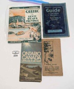 Vintage Ontario Travel guide and road maps