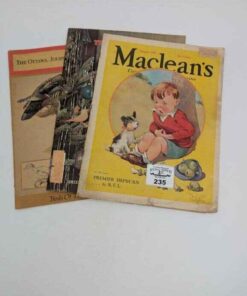 Vintage Maclean's, The country Guide & The Ottawa Journal Weekend magazines
