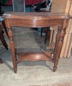 Antique Flatback parlour table with fluted legs