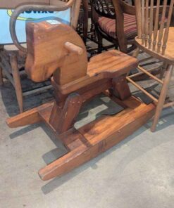 Wooden rocking horse