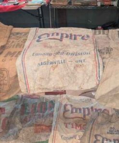Vintage feed and seed bags