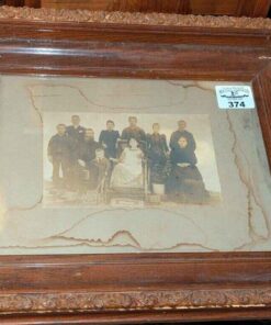 Antique portrait in frame