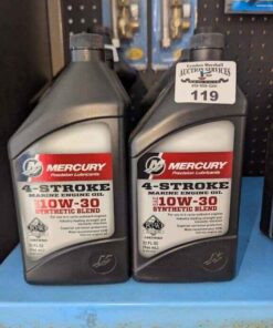 Mercury 10w-30 motor oil - (4 1 litre bottles)