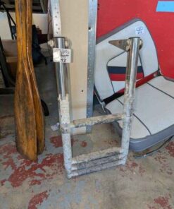 Telescoping boat ladder