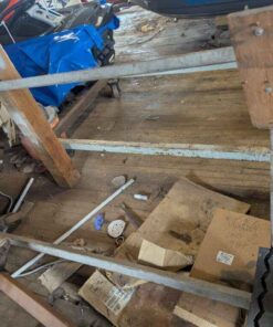 Heavy duty homemade steel boat trolley