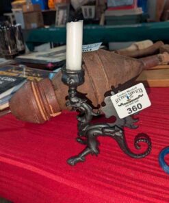 Cast Dragon Candle stick holder