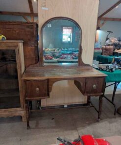 Antique Dressing table with Arched mirror