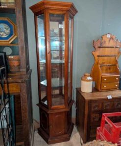 Illuminated Glass side curio cabinet