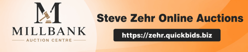 Steve Zehr July 9th  Online Auction