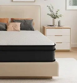 King size mattress....NEWin box.... box distressed