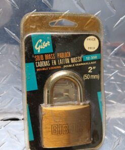Gibor 2" solid brass padlock