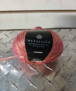 Metalico pink yarn