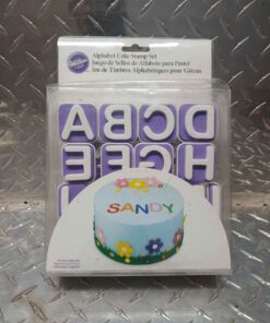 Alphabet cake stamp set
