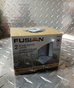 Fusion 2 solar wedge lights silver