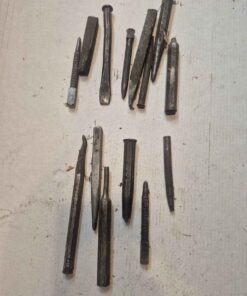 Assorted punches and chisels