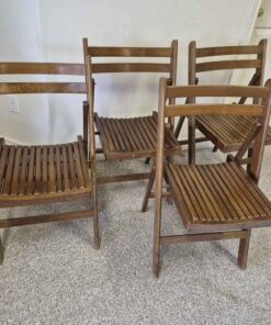 4 folding chairs