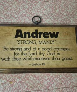 Andrew wall plaque