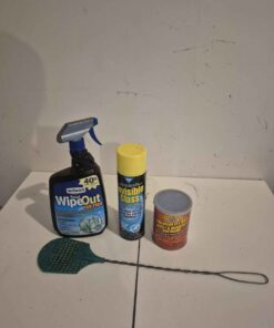 Wipe out, invisible glass and fly bait