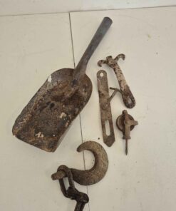 Antique stove parts hook etc