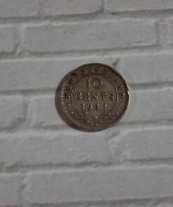 1941 silver Newfoundland 10 cent coin