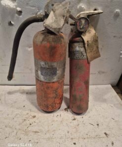2 fire extinguishers