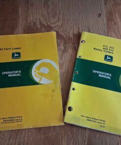 Qty 2 John Deere operator manual