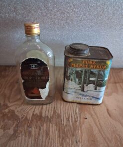 Maple syrup metal and glass containers