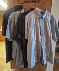 4 large short sleeve dress shirts