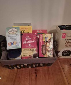 basket of coffees and teas