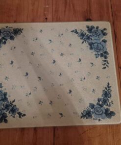 Beautiful blue floral cutting board