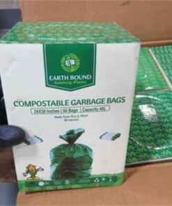 36 COMPOSTABLE 24"X30" GARBAGE BAGS 50CT EARTH BOUND 30 MICRONS
