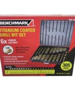 BENCHMARK 305PC DRILL BIT SETS TITANIUM COATED