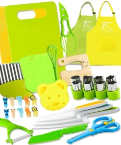 34 piece childrens peeler and cutting board set