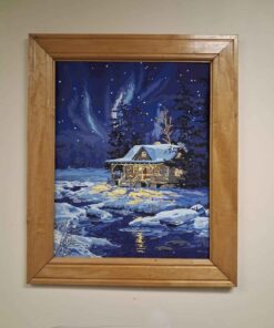 Winter northern lights