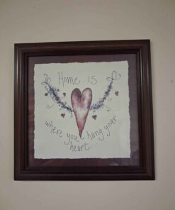 Home is where you hang your heart wall hanging
