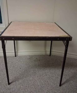 Folding card table