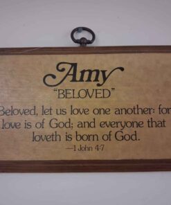 Amy wall plaque