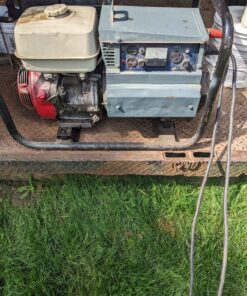 Gas powered Rediarc welder works well Honda engine 45 foot if welding Cable electrode holder and ground clamp