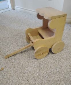 Wooden childrens buggy...hand made by Melvin